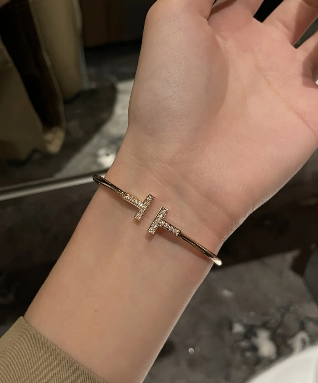 Tiffany & Co. T-Logo Bangle Bracelet